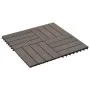 WPC-Verandafliesen 30x30 cm 2 m² dunkelbraun 22 Einheiten von vidaXL, Böden und Teppiche - Ref: Foro24-277802, Preis: 103,26 ...