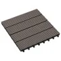 WPC-Verandafliesen 30x30 cm 2 m² dunkelbraun 22 Einheiten von vidaXL, Böden und Teppiche - Ref: Foro24-277802, Preis: 103,26 ...
