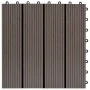 WPC-Verandafliesen 30x30 cm 2 m² dunkelbraun 22 Einheiten von vidaXL, Böden und Teppiche - Ref: Foro24-277802, Preis: 103,26 ...