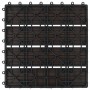 Baldosas de porche WPC 30x30 cm 2 m² marrón oscuro 22 unidades de vidaXL, Suelos y moquetas - Ref: Foro24-277802, Precio: 121...
