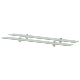 Estantes flotantes 2 unidades vidrio 8 mm 90x20 cm de vidaXL, Estantes y estanterías - Ref: Foro24-3051540, Precio: 51,04 €, ...