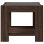 Mesa de centro y LED madera ingeniería marrón roble 53x53x45 cm en Mesas de centro | Comprar online en Foru.es