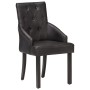 Sillas de comedor 6 unidades cuero auténtico de cabra negro de vidaXL, Sillas de comedor - Ref: Foro24-3056700, Precio: 1,00 ...