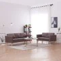 Conjunto de sofás 2 piezas tela gris taupe de vidaXL, Sofás - Ref: Foro24-276858, Precio: 555,44 €, Descuento: %