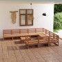 Juego de muebles de jardín 11 piezas madera maciza de pino en Conjuntos de jardín | Comprar online en Foru.es
