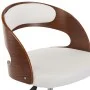 Silla oficina giratoria madera curvada cuero sintético blanco de vidaXL, Sillas de oficina - Ref: Foro24-3054843, Precio: 124...