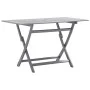 Juego de comedor de jardín 7 pzas madera maciza de acacia gris de vidaXL, Conjuntos de jardín - Ref: Foro24-3057871, Precio: ...