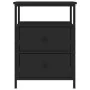 Mesitas de noche 2 uds madera de ingeniería negro 44x45x60 cm de vidaXL, Mesitas de noche - Ref: Foro24-826004, Precio: 114,1...