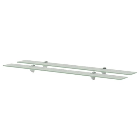 Estantes flotantes 2 unidades vidrio 8 mm 100x20 cm de vidaXL, Estantes y estanterías - Ref: Foro24-3051541, Precio: 64,06 €,...