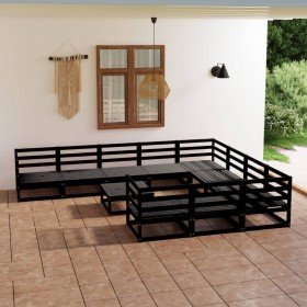 Juego de muebles de jardín 11 piezas madera maciza de pino en Conjuntos de jardín | Comprar online en Foru.es