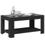 Mesa de centro con LED madera de ingeniería negro 93x53x45 cm en Mesas de centro | Comprar online en Foru.es