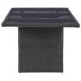 Juego de comedor para jardín 9 piezas ratán sintético negro de vidaXL, Conjuntos de jardín - Ref: Foro24-3059478, Precio: 1,0...