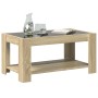 Mesa de centro y LED madera ingeniería roble Sonoma 93x53x45 cm en Mesas de centro | Comprar online en Foru.es