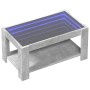 Mesa de centro y LED madera ingeniería gris hormigón 93x53x45cm en Mesas de centro | Comprar online en Foru.es