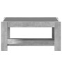Mesa de centro y LED madera ingeniería gris hormigón 93x53x45cm en Mesas de centro | Comprar online en Foru.es