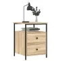 Mesitas noche 2 uds madera ingeniería roble Sonoma 44x45x60 cm de vidaXL, Mesitas de noche - Ref: Foro24-826006, Precio: 108,...