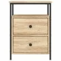 Mesitas noche 2 uds madera ingeniería roble Sonoma 44x45x60 cm de vidaXL, Mesitas de noche - Ref: Foro24-826006, Precio: 108,...