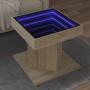 Mesa de centro y LED madera ingeniería roble Sonoma 50x50x45 cm en Mesas de centro | Comprar online en Foru.es