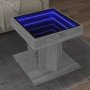 Mesa de centro y LED madera ingeniería gris Sonoma 50x50x45 cm en Mesas de centro | Comprar online en Foru.es