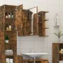Armario con espejo baño madera roble ahumado 80x20,5x64 cm de vidaXL, Tocadores de baño - Ref: Foro24-815522, Precio: 89,07 €...