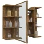 Armario con espejo baño madera roble ahumado 80x20,5x64 cm de vidaXL, Tocadores de baño - Ref: Foro24-815522, Precio: 89,07 €...