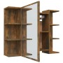 Armario con espejo baño madera roble ahumado 80x20,5x64 cm de vidaXL, Tocadores de baño - Ref: Foro24-815522, Precio: 90,52 €...