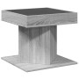 Mesa de centro y LED madera ingeniería gris Sonoma 50x50x45 cm en Mesas de centro | Comprar online en Foru.es