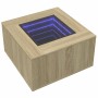 Mesa de centro y LED madera ingeniería roble Sonoma 60x60x40 cm en Mesas de centro | Comprar online en Foru.es