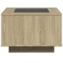 Mesa de centro y LED madera ingeniería roble Sonoma 60x60x40 cm en Mesas de centro | Comprar online en Foru.es