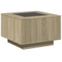 Mesa de centro y LED madera ingeniería roble Sonoma 60x60x40 cm en Mesas de centro | Comprar online en Foru.es