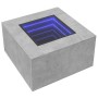 Mesa de centro y LED madera ingeniería gris hormigón 60x60x40cm en Mesas de centro | Comprar online en Foru.es
