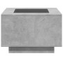 Mesa de centro y LED madera ingeniería gris hormigón 60x60x40cm en Mesas de centro | Comprar online en Foru.es