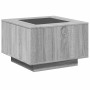 Mesa de centro y LED madera ingeniería gris Sonoma 60x60x40 cm en Mesas de centro | Comprar online en Foru.es