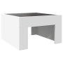 Mesa de centro con Infinity LED blanco 50x50x30 cm en Mesas de centro | Comprar online en Foru.es