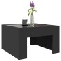 Mesa de centro con Infinity LED negro 50x50x30 cm en Mesas de centro | Comprar online en Foru.es
