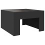 Mesa de centro con Infinity LED negro 50x50x30 cm en Mesas de centro | Comprar online en Foru.es