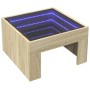 Mesa de centro con Infinity LED roble Sonoma 50x50x30 cm en Mesas de centro | Comprar online en Foru.es