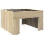 Mesa de centro con Infinity LED roble Sonoma 50x50x30 cm en Mesas de centro | Comprar online en Foru.es