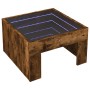 Mesa de centro con Infinity LED roble ahumado 50x50x30 cm en Mesas de centro | Comprar online en Foru.es