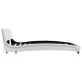 Cama con colchón viscoelástico cuero sintético blanco 140x200cm de vidaXL, Camas y somieres - Ref: Foro24-277556, Precio: 412...