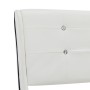 Cama con colchón viscoelástico cuero sintético blanco 140x200cm de vidaXL, Camas y somieres - Ref: Foro24-277556, Precio: 420...