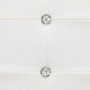 Cama con colchón viscoelástico cuero sintético blanco 140x200cm de vidaXL, Camas y somieres - Ref: Foro24-277556, Precio: 420...
