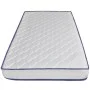 Cama con colchón viscoelástico cuero sintético blanco 140x200cm de vidaXL, Camas y somieres - Ref: Foro24-277556, Precio: 412...