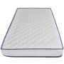 Cama con colchón viscoelástico cuero sintético blanco 140x200cm de vidaXL, Camas y somieres - Ref: Foro24-277556, Precio: 420...