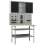 Workbench with three wall panels and a cabinet by vidaXL, Work tables - Ref: Foro24-3053431, Price: 313,09 €, Discount: %
