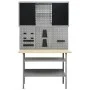 Workbench with three wall panels and a cabinet by vidaXL, Work tables - Ref: Foro24-3053431, Price: 313,09 €, Discount: %
