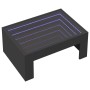Mesa de centro con Infinity LED negro 70x50x30 cm en Mesas de centro | Comprar online en Foru.es