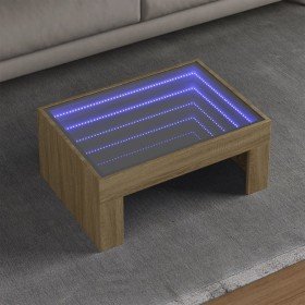 Mesa de centro con Infinity LED roble Sonoma 70x50x30 cm en Mesas de centro | Comprar online en Foru.es