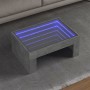 Mesa de centro con Infinity LED gris hormigón 70x50x30 cm en Mesas de centro | Comprar online en Foru.es