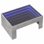 Mesa de centro con Infinity LED gris hormigón 70x50x30 cm en Mesas de centro | Comprar online en Foru.es